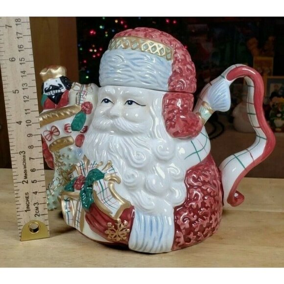 2001 "St. Nicholas" Teapot In Box Santa Claus Avon Christmas Gift Collec… - Picture 9 of 9
